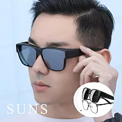 【SUNS】寶麗來偏光太陽眼鏡 水銀鏡面(可套式) 男女適用 台灣製 抗UV400 防眩光