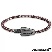【McLaren】限量2折 頂級英國超跑不銹鋼真皮手環 全新專櫃展示品(MG0215 210mm)