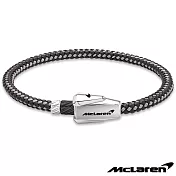 【McLaren】限量2折 頂級英國超跑不銹鋼真皮手環 全新專櫃展示品(MG0217 210mm)