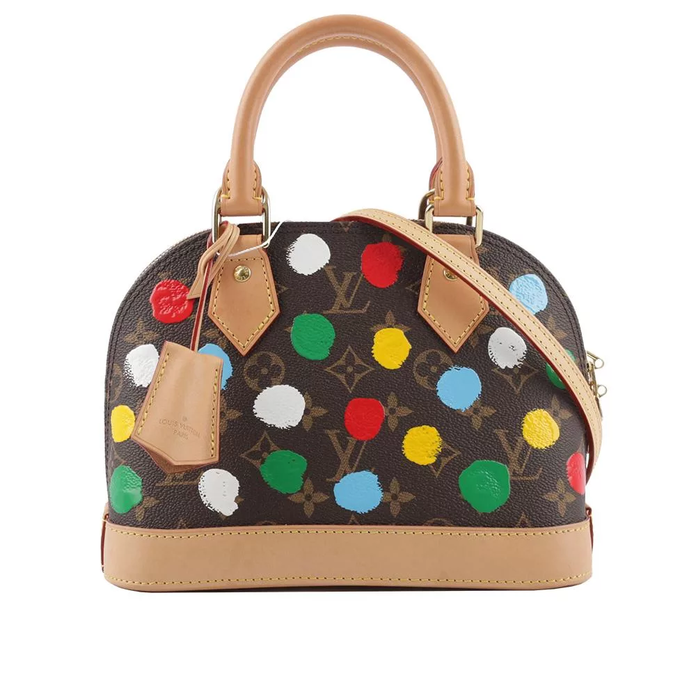 LV x YK Monogram Alma BB 立體點點手提/斜背包_展示品 M46431 (棕色)