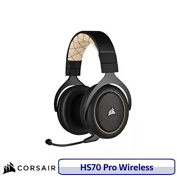 CORSAIR 海盜船 HS70 Pro WIRELESS 無線電競耳機麥克風 奶油白