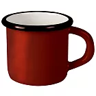 《IBILI》琺瑯馬克杯(黑紅400ml) | 水杯 茶杯 咖啡杯 露營杯 琺瑯杯