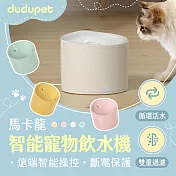 dudupet 馬卡龍智能寵物飲水機 智能活水機 自動循環 活水循環 靜音 寵物飲水機 小兔白