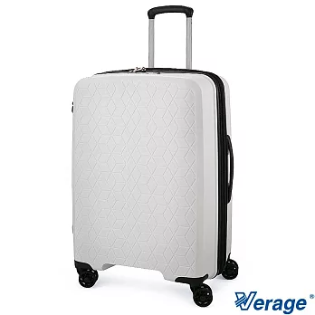 【Verage 維麗杰】 25吋鑽石風潮系列旅行箱/行李箱(白) 25吋 白色