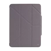 JTLEGEND iPad Air 4/5代共用 Vein 10.9吋 相機快取多角度折疊布紋保護殼 紫灰