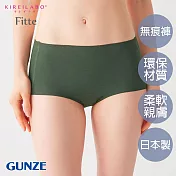 【日本GUNZE】有機棉無痕三角內褲(KB3070-GRN) M 墨綠(KB3070-GRN)