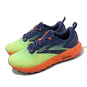 Brooks 越野跑鞋 Cascadia 17 男鞋 綠 藍 橘 輕量 郊山 戶外 運動鞋 1104031D395