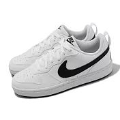 Nike 休閒鞋 Court Borough Low Recraft GS 女鞋 白 黑 皮革 基本款 DV5456-104