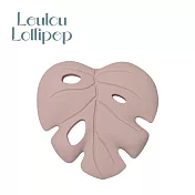Loulou lollipop 加拿大 可愛造型矽膠固齒器 - 粉色龜背芋