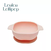 Loulou Lollipop 加拿大 可愛動物矽膠吸盤碗 - 甜心粉