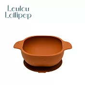 Loulou Lollipop 加拿大 可愛動物矽膠吸盤碗 - 焦糖棕