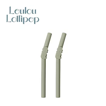 Loulou Lollipop 加拿大 動物造型 矽膠吸管 (2入組) - 微笑鱷魚
