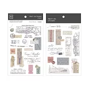 【Print-On Stickers 轉印貼紙】no.237-旅人票跡 | 復古系列