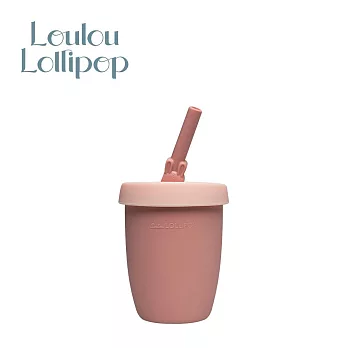 Loulou Lollipop 加拿大 動物造型 兒童矽膠吸管杯 - 甜心邦尼
