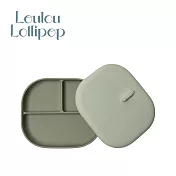 Loulou Lollipop 加拿大 矽膠吸盤式餐盤盒 - 鼠尾草綠