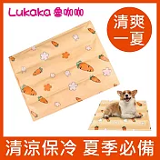 現貨【LuKaKa 魯咖咖】寵物涼感透氣墊 (寵物涼感墊/涼感墊/涼感舒適) 橘色