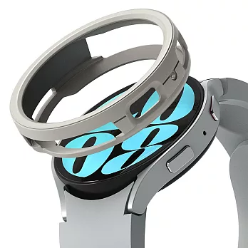 Rearth Ringke 三星 Galaxy Watch 6 (44mm) 手錶抗震保護套 淺灰