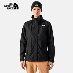 The North Face W MFO MOUNTAIN ZIP─IN JACKET ─ AP 女防水透氣可調節收納連帽衝鋒衣─黑─NF0A88RTJK3 M 黑色
