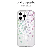 【kate spade】iPhone 15系列 MagSafe 精品手機殼 幻彩小花 iPhone 15 Pro Max