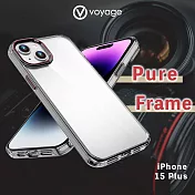 VOYAGE 抗摔防刮保護殼-Pure Frame-透黑-iPhone 15 Plus (6.7＂)