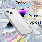 VOYAGE 超軍規防摔保護殼-Pure Sport 淺灰-iPhone 15 Plus (6.7＂)