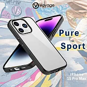 VOYAGE 超軍規防摔保護殼-Pure Sport 酷黑-iPhone 15 Pro Max (6.7