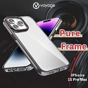VOYAGE 抗摔防刮保護殼-Pure Frame-透黑-iPhone 15 Pro Max (6.7