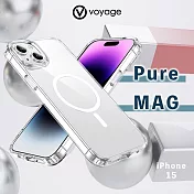VOYAGE 抗摔防刮保護殼-Pure MAG-透明-iPhone 15 (6.1