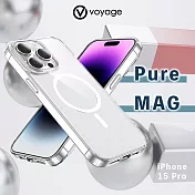 VOYAGE 抗摔防刮保護殼-Pure MAG-透明-iPhone 15 Pro (6.1