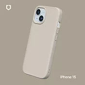 犀牛盾 iPhone 15 (6.1吋) SolidSuit 防摔背蓋手機保護殼- 貝殼灰