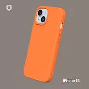 犀牛盾 iPhone 15 (6.1吋) SolidSuit 防摔背蓋手機保護殼- 螢光橘