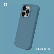 犀牛盾 iPhone 15 Pro (6.1吋) SolidSuit 經典防摔背蓋手機保護殼 - 深海藍