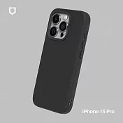 犀牛盾 iPhone 15 Pro (6.1吋) SolidSuit 經典防摔背蓋手機保護殼 - 經典黑