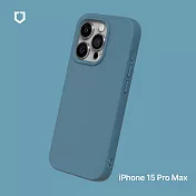 犀牛盾 iPhone 15 Pro Max (6.7吋) SolidSuit 經典防摔背蓋手機保護殼 - 深海藍