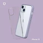 犀牛盾 iPhone 15 (6.1吋) Mod NX 防摔邊框背蓋兩用手機保護殼 - 薰衣紫