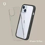 犀牛盾 iPhone 15 Plus (6.7吋) Mod NX 邊框背蓋兩用手機保護殼- 泥灰
