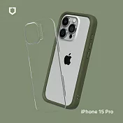 犀牛盾 iPhone 15 Pro (6.1吋) Mod NX 邊框背蓋兩用手機保護殼- 軍綠