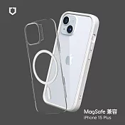 犀牛盾 iPhone 15 Plus (6.7吋) Mod NX(MagSafe兼容) 邊框背蓋兩用手機保護殼 - 白