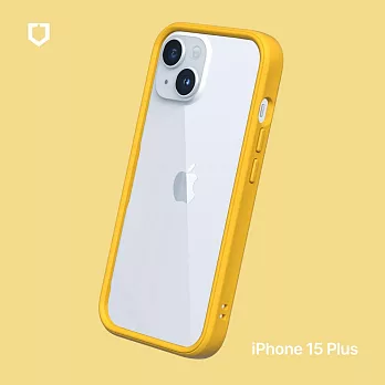 犀牛盾 iPhone 15 Plus (6.7吋) CrashGuard 防摔邊框手機保護殼 - 黃