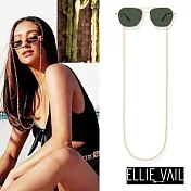 ELLIE VAIL 邁阿密防水珠寶 金色眼鏡鍊X編織古巴鍊 2用 Pax Figaro