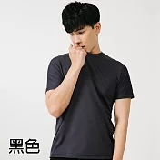 【男人幫】T6 短袖排汗T恤 布料柔軟 嚴選材質 素色簡約 大尺碼-白色、灰色、黑色、螢光黃、螢光橘 XS 黑色