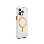Skinarma iPhone 15 Pro Saido UV檢測磁吸防摔手機殼 附扣具 橘色