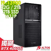 Acer P130F9 商用工作站 i9-13900/32G/2TSSD+2TB/RTX4060TI/500W/W11P