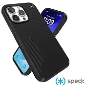 Speck iPhone 15 Pro Max (6.7吋) Presidio2 Grip MagSafe 磁吸防手滑防摔殼-黑色