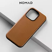 美國NOMAD 嚴選Classic皮革保護殼-iPhone 15 Pro (6.1＂)褐