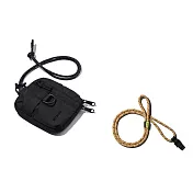 【bitplay】 Essential Pouch 機能小包 V2(含頸掛繩)- 炭黑色+ 8mm撞色掛繩組 -卡其黃
