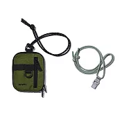 【bitplay】 Essential Pouch 機能小包 V2(含頸掛繩)- 軍綠色+ 6mm撞色掛繩組 -苔原綠