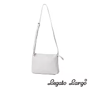 Legato Largo Lusso 輕量三層式收納斜背小包- 象牙白
