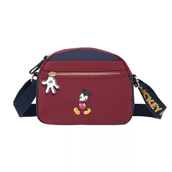 【Disney】米奇-休閒米奇-側背包-酒紅 PTD22-C6-62WI