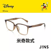 JINS 迪士尼米奇米妮系列第二彈-米奇款式眼鏡(MRF-23A-118) 木紋淺棕
